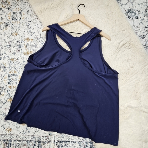 Athleta Ultimate Scoop Racerback Athletic Tank Top Dress Blue Plus Size 2X - Picture 9 of 9